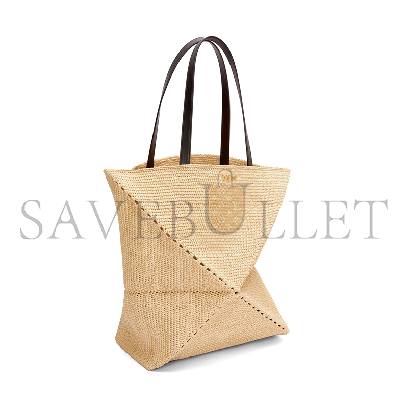 L0ew* xl puzzle fold tote in raffia b779q18x18 (42*41*18cm)